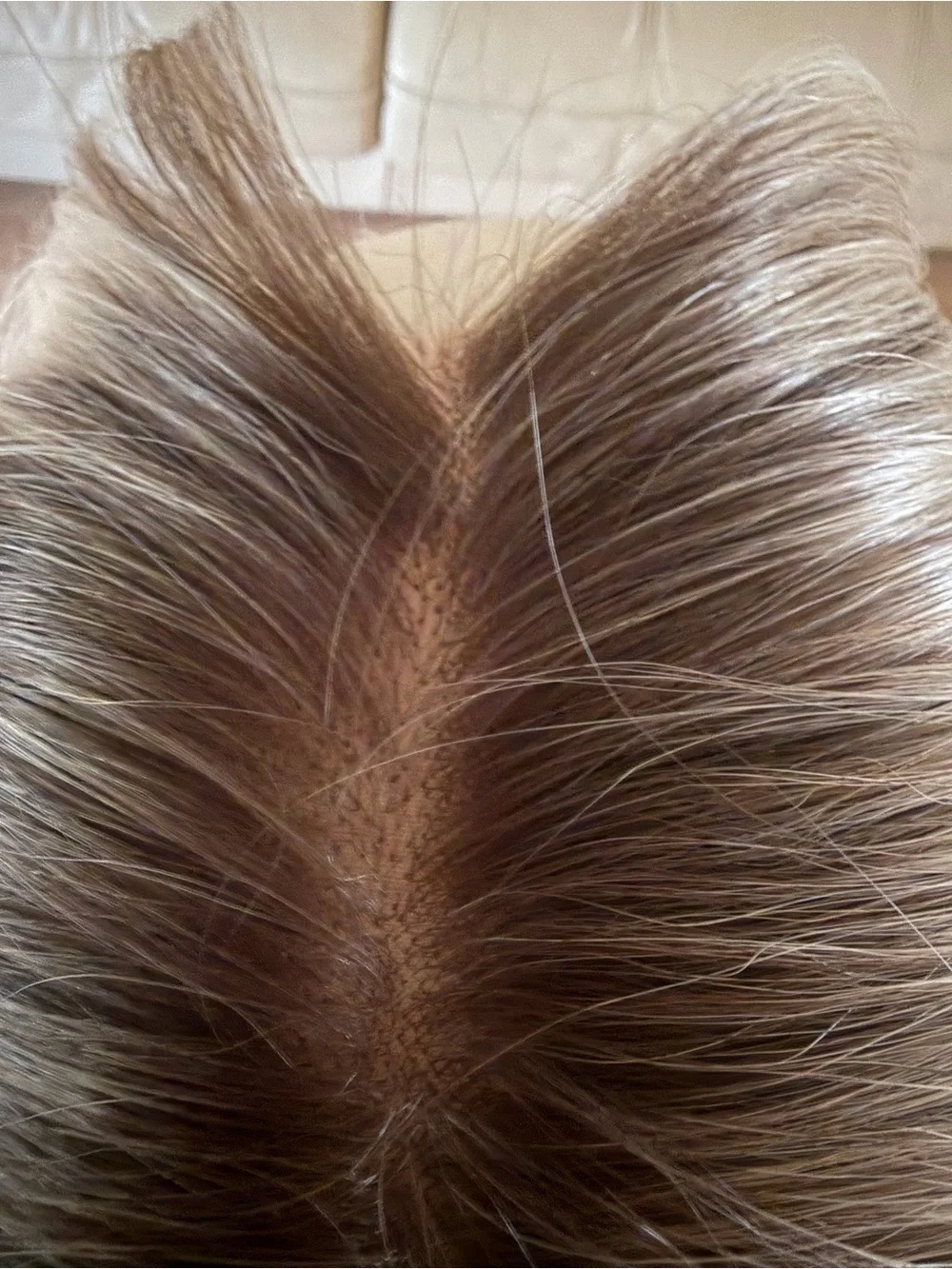Blonde Straight Synthetic Wig  natural blonde